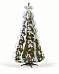 Sapin de Noël pliable argenté